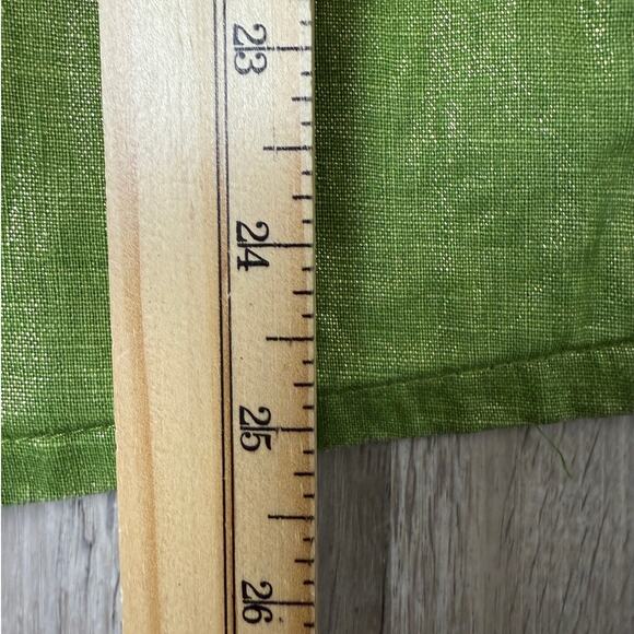 Chico’s Metallic Green Linen Blend Swing Jacket Women’s Size XL Shimmer Coat - Picture 7 of 8